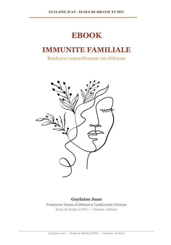 Ebook Shiatsu pour renforcer l'immunité familiale naturellement